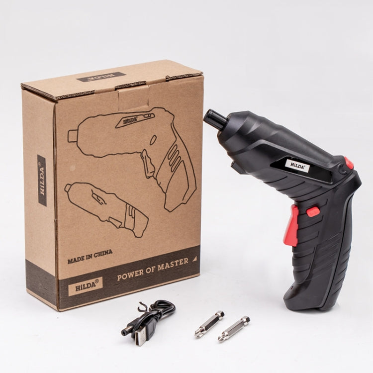HILDA Multi-Function Li-Ion Screwdriver Mini Screwdriver Set(Black) - Screws by HILDA | Online Shopping South Africa | PMc TechLife | Buy Now Pay Later Mobicred