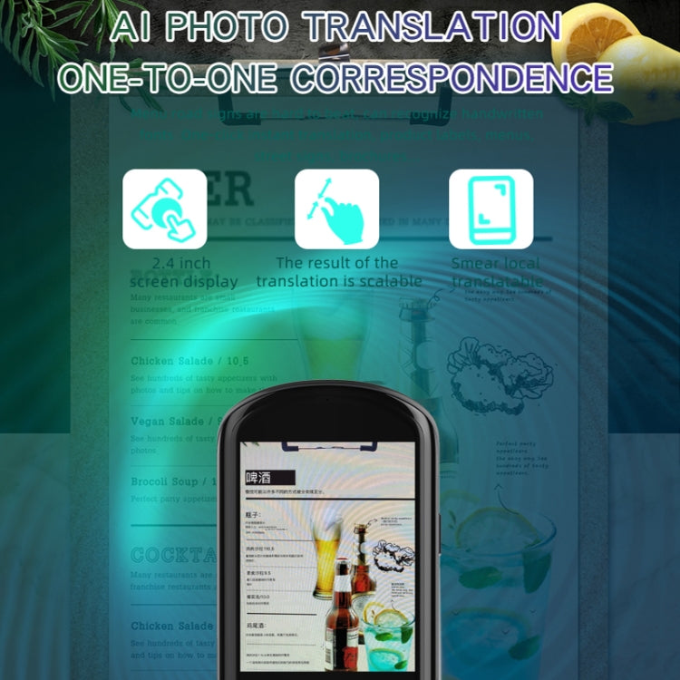 2.88-inch HD Screen WiFi Translator 139 Languages Voice Translator Photo Recording Translator Pen(White) -  by PMC TechLife | Online Shopping South Africa | PMC TechLife | Buy Now Pay Later Mobicred