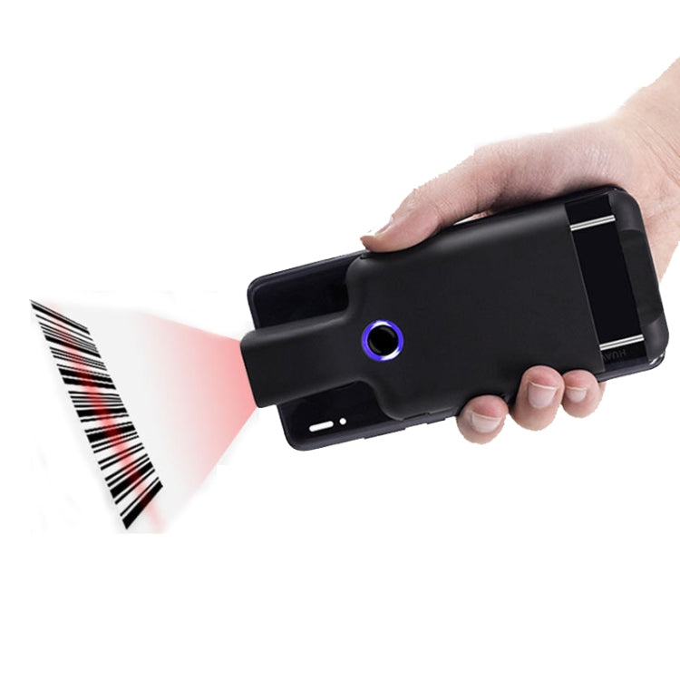 HC101D  2D Bluetooth Barcode Scanner Wireless Back Clip Phone Barcode Reader, Spec: Side - Barcode Scanner by PMC TechLife | Online Shopping South Africa | PMC TechLife