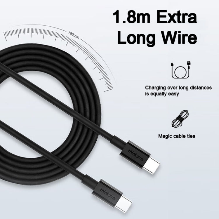 Lenovo Thinkplus 65W Foldable Power Adapter + USB-C/Type-C Cable Set For Mobile Phone Tablet,CN Plug - free shipping - PMC TechLife - Order now!