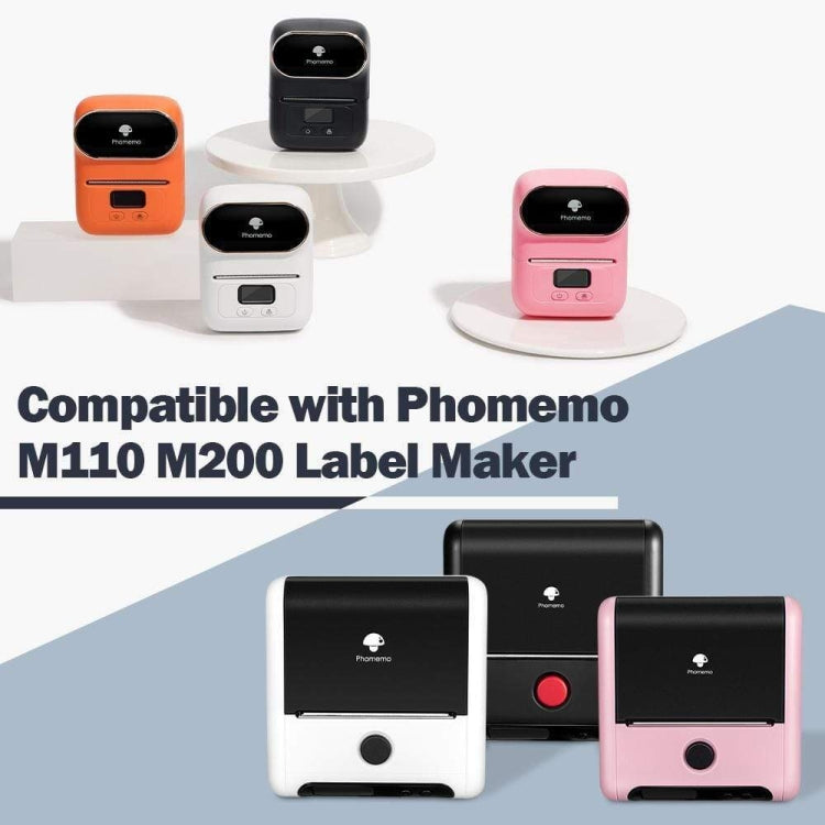 For Phomemo M110 / M200 180pcs /Roll 40x40mm Round Self-Adhesive Thermal Labels - Printer Accessories by Phomemo | Online Shopping South Africa | PMC TechLife