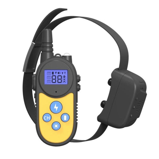 1000m Remote Control Intercom Dog Trainer Electric Shock Vibration Stop Barker(Yellow) - Training Aids by PMC Jewellery | Online Shopping South Africa | PMC Jewellery | Buy Now Pay Later Mobicred