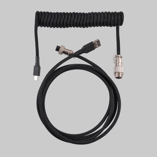 USB-C/Type-C  Mechanical Keyboard Wire Computer Aviation Connector,Cable Length: 3m(Black) - Other by PMC Jewellery | Online Shopping South Africa | PMC Jewellery | Buy Now Pay Later Mobicred