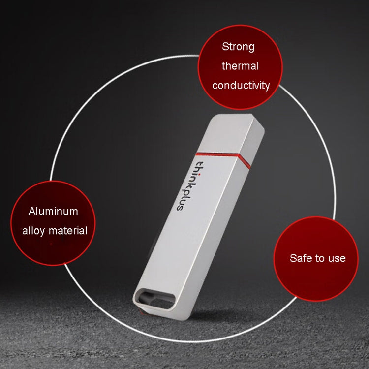 Lenovo Thinkplus TU100Pro USB3.1 Solid State Flash Drive High Capacity Metal USB Memory Disk, Size: 512G(Silver) - free shipping - PMC Jewellery - Order now!
