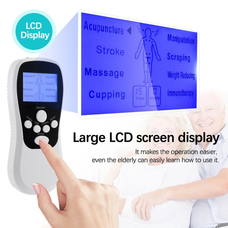Multifunctional Low Frequency Pulse Meridian Physiotherapy Massage Instrument, Color: White Standard - free shipping - PMC TechLife - Order now!