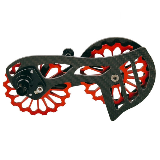 Carbon Fiber Guide Wheel For Road Bike Bicycle Bearing Rear Derailleur Guide Wheel Parts, Model Number: SD2 Red - Guide wheels by BIKERSAY | Online Shopping South Africa | PMC Jewellery | Buy Now Pay Later Mobicred