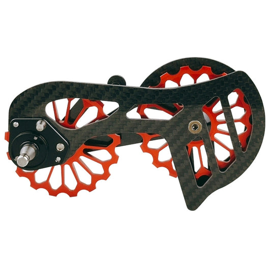 Carbon Fiber Guide Wheel For Road Bike Bicycle Bearing Rear Derailleur Guide Wheel Parts, Model Number: SD6 Red - Guide wheels by BIKERSAY | Online Shopping South Africa | PMC Jewellery | Buy Now Pay Later Mobicred