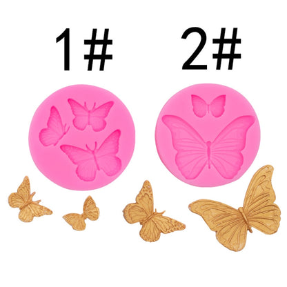 Butterfly Silicone Mold Fondant Chocolate Cake Decoration Mold Epoxy Brickearth Plaster Molds(NO.2 A685) - Food Molds by PMC Jewellery | Online Shopping South Africa | PMC Jewellery