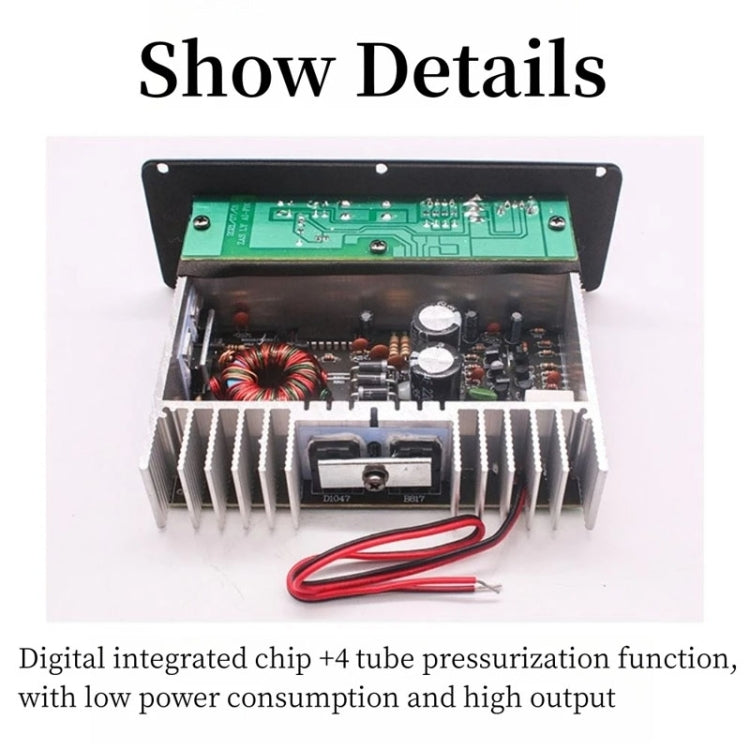 12V Car Audio Modification Ultra-thin Subwoofer Audio Amplifier Board RMS80W - Car Amplifiers by PMC TechLife | Online Shopping South Africa | PMC TechLife | Buy Now Pay Later Mobicred