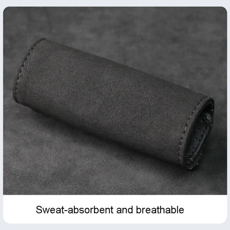 1pair Car Door Handle Decorative Anti-Scratch Cover Car Slippery Leather Inner Door Handle Protective Cover(Black) - Car Interior Mouldings by PMC TechLife | Online Shopping South Africa | PMC TechLife | Buy Now Pay Later Mobicred