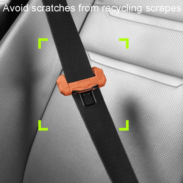 Large Car Seatbelt Buckle Protective Cover Anti Scratch Silicone Protector For Safety Belt Plugs(Black) - Seat Belts & Padding by PMC Jewellery | Online Shopping South Africa | PMC Jewellery | Buy Now Pay Later Mobicred