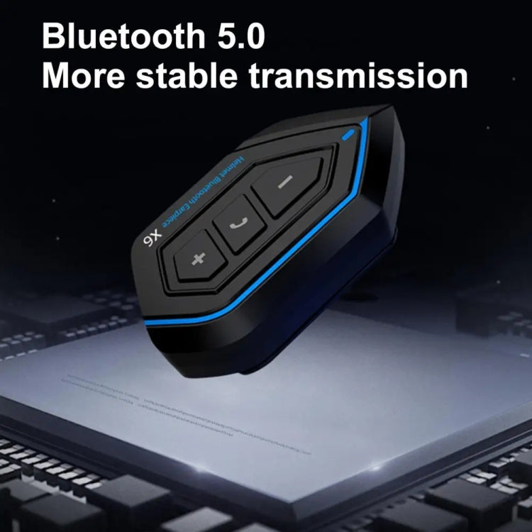 X6 Helmet Bluetooth Headset Wireless Waterproof Moto Handsfree Stereo Headphone(Soft Line Wheat) - Motorcycle Walkie Talkie by PMC TechLife | Online Shopping South Africa | PMC TechLife | Buy Now Pay Later Mobicred