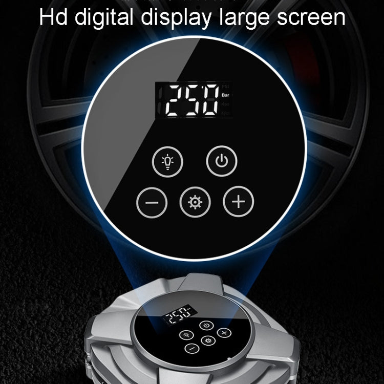 22 Cylinders Car Intelligent Digital Display Inflator Pump Portable Car Tire Pneumatic Engine(Silver) - Inflatable Pump by PMC TechLife | Online Shopping South Africa | PMC TechLife