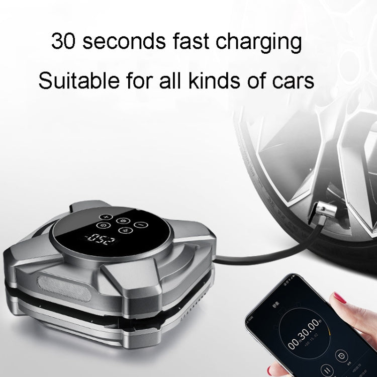 19 Cylinders Car Intelligent Digital Display Inflator Pump Portable Car Tire Pneumatic Engine(Black) - Inflatable Pump by PMC TechLife | Online Shopping South Africa | PMC TechLife