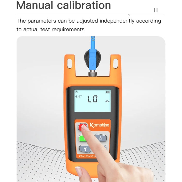 Komshine Mini Handheld Optical Power Meter Fiber Loss Measurement, Specification: KPM-25M-A/-70DBM to +6DBM - free shipping - PMC Jewellery - Order now!