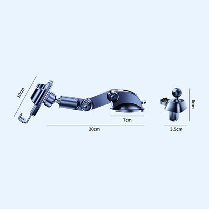 SHUNWEI SD-1132B Car Phone Suction Cup + Air Vent Holder Gravity Sensing Support Bracket(Gray) - Car Holders by SHUNWEI | Online Shopping South Africa | PMC Jewellery | Buy Now Pay Later Mobicred