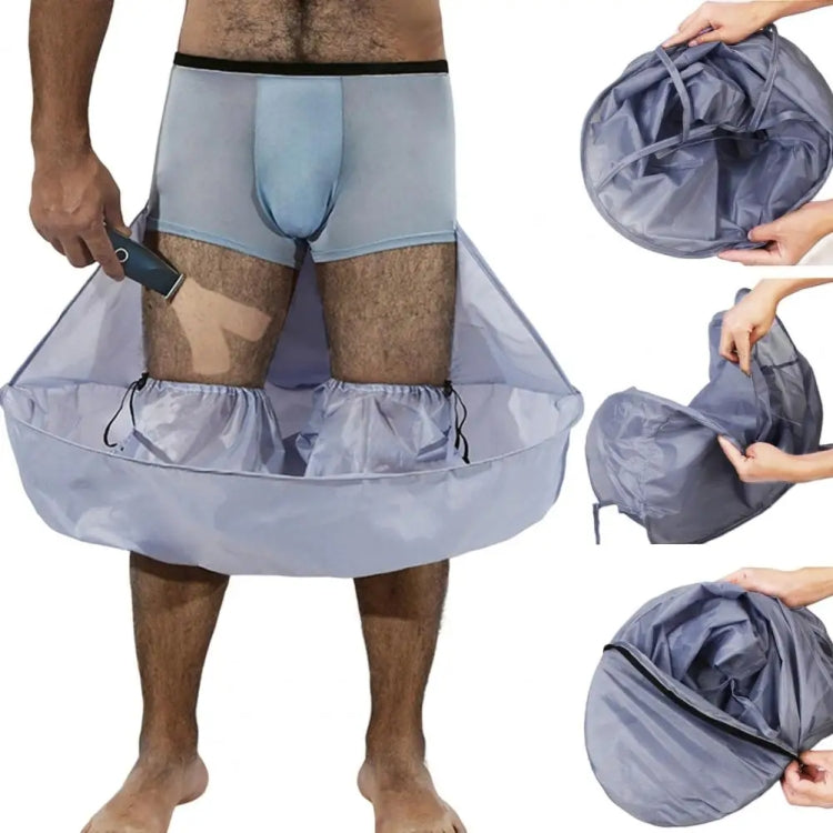 Leg Shaving Cape Foldable Body Hair Shaved Bib For Adult(Grey) - free shipping - PMC TechLife - Order now!
