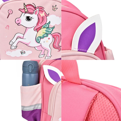 Children Cute Cartoon Shoulder Bag Kindergarten Schoolbag Casual Versatile Backpacks, Style: Pony (Rose Red) - Double-shoulder Bags by PMC Jewellery | Online Shopping South Africa | PMC Jewellery