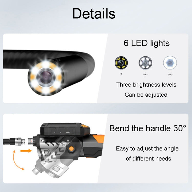 Teslong NTS300 5 Inch HD Large Screen Industrial Inspection Borescope Auto Repair Tools, Specification: 7.6mm-1M -  by Teslong | Online Shopping South Africa | PMC Jewellery | Buy Now Pay Later Mobicred