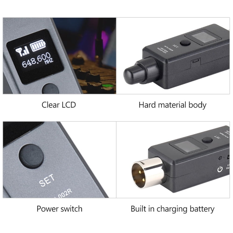 MTU-002 Microphone Wireless System UHF DSP Transmitter & Receiver Mic/Line Two Modes - Microphone by PMC TechLife | Online Shopping South Africa | PMC TechLife