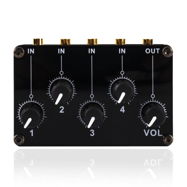 Portable 4-Way Stereo Line Passive Mixer Console(TX400) - Live Sound Effects Processors by PMC TechLife | Online Shopping South Africa | PMC TechLife | Buy Now Pay Later Mobicred