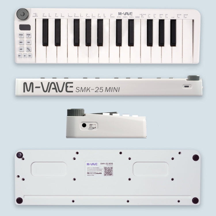 M-VAVE SKM-25MINI Digital Electronic Piano 25 Key Musical Instrument MIDI Keyboard Controller - Keyboard Instruments Accessories by M-VAVE | Online Shopping South Africa | PMC Jewellery | Buy Now Pay Later Mobicred