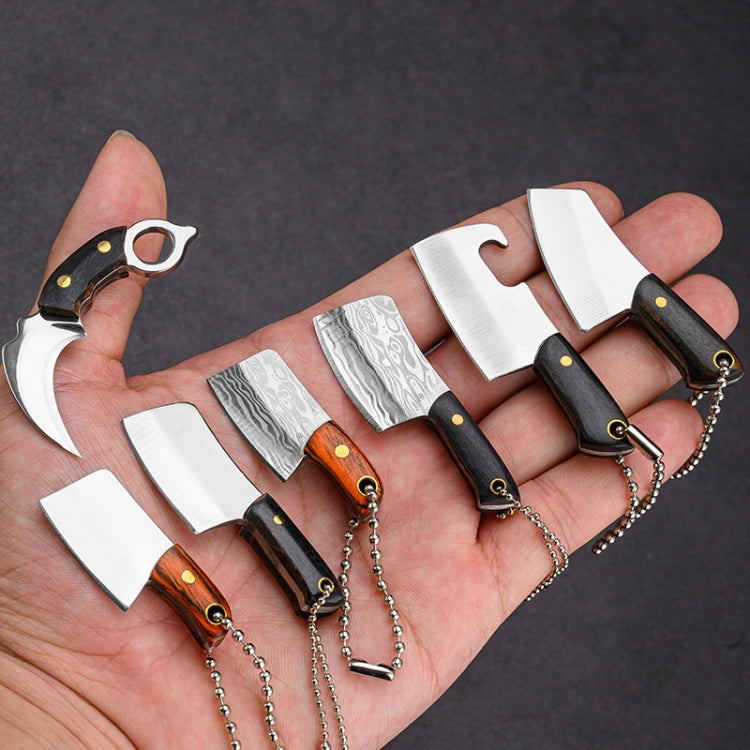 Mini Knife Keychain Portable Removal Express Pendant Accessory With Holster, Model: Axe Sanding - Burin &Cutting Knife by PMC Jewellery | Online Shopping South Africa | PMC Jewellery