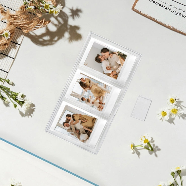 For Polaroid Mini Vertical Three-square PC Transparent Photo Frame(3 inch) - Photo Albums & Photo Frames by PMC TechLife | Online Shopping South Africa | PMC TechLife