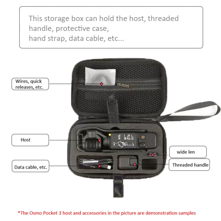 For DJI Osmo Pocket 3 Storage Bag Clutch Carrying Case(Black) - Case & Bags by PMC TechLife | Online Shopping South Africa | PMC TechLife | Buy Now Pay Later Mobicred