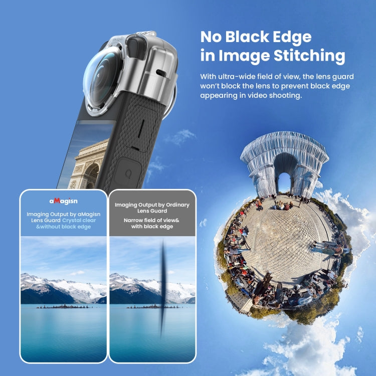 For Insta360 X3 AMagisn Protective Camera Accessories Lens Guard+Case - Case & Bags by aMagisn | Online Shopping South Africa | PMC TechLife | Buy Now Pay Later Mobicred