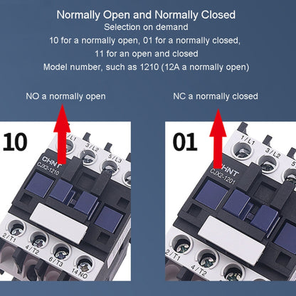 CHNT CJX2-3210 32A 220V Silver Alloy Contacts Multi-Purpose Single-Phase AC Contactor - Relays by CHNT | Online Shopping South Africa | PMC Jewellery