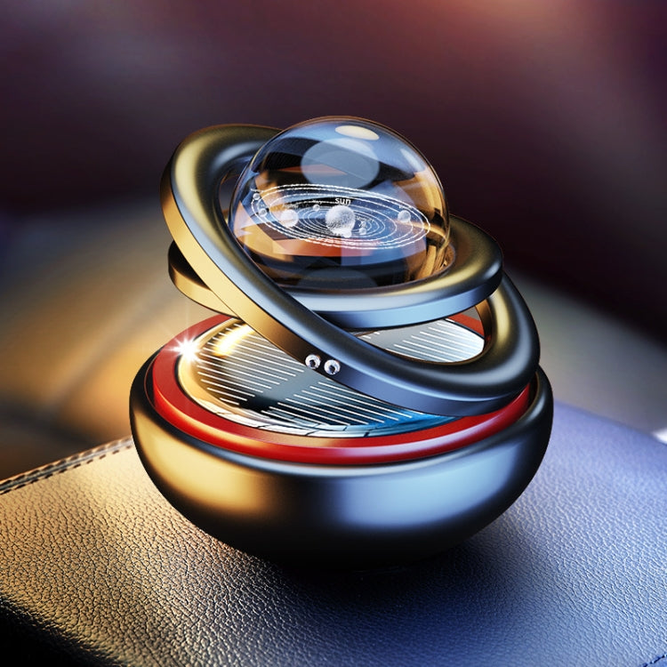 Interstellar Vast Solar Rotating Car Aromatherapy Ornaments, Color: Black - Air Freshener by PMC TechLife | Online Shopping South Africa | PMC TechLife | Buy Now Pay Later Mobicred