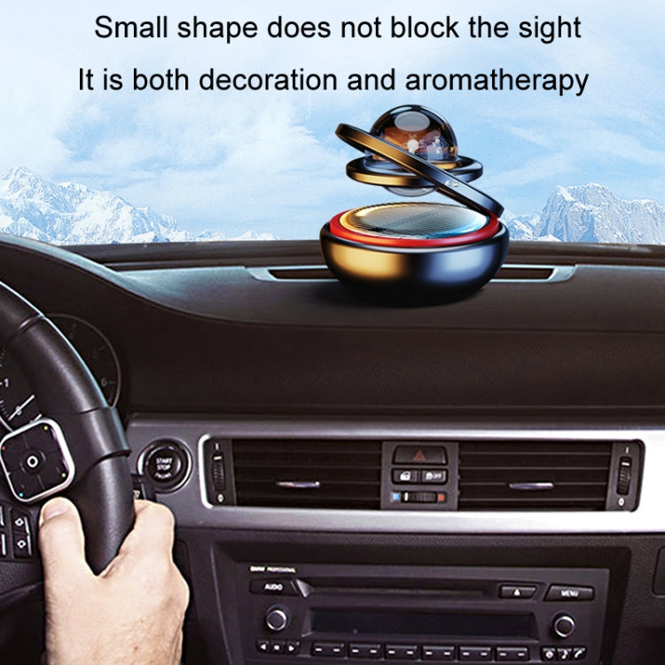 Interstellar Vast Solar Rotating Car Aromatherapy Ornaments, Color: Black - Air Freshener by PMC TechLife | Online Shopping South Africa | PMC TechLife | Buy Now Pay Later Mobicred