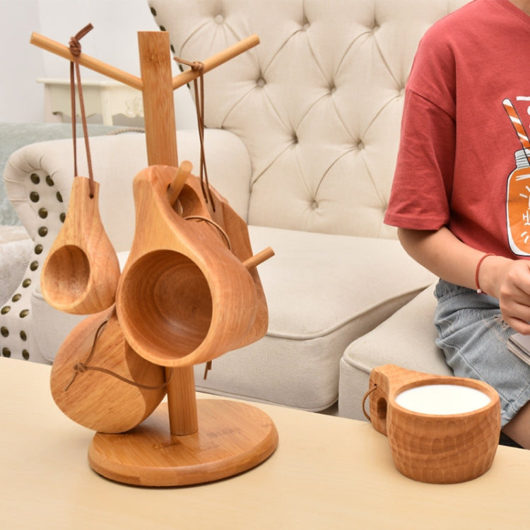 Small Rubber Wood Drawing Cup Frame Home Coffee Tea Cup Frame Drain Storage Shelf - free shipping - PMc TechLife - Order now!