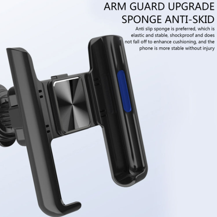 Car Air Outlet Rotatable Snap-on Base Mobile Phone Navigation Bracket(Silver) - Car Holders by PMC TechLife | Online Shopping South Africa | PMC TechLife | Buy Now Pay Later Mobicred