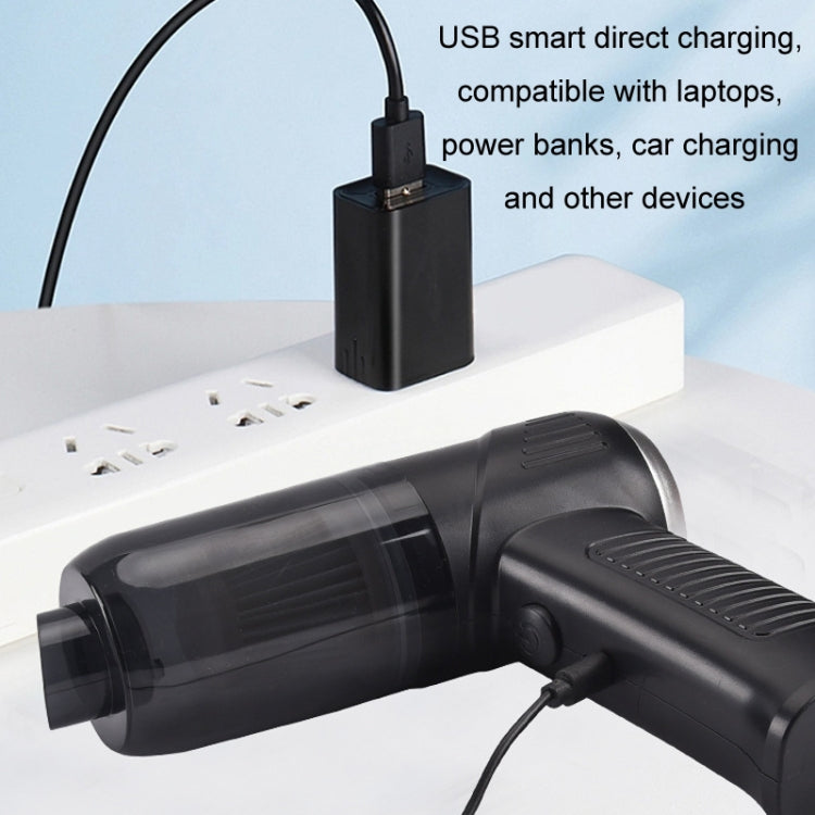Car Household Mini Wireless USB Charging Fully Automatic Vacuum Cleaner(Black) - Vacuum Cleaner by PMC TechLife | Online Shopping South Africa | PMC TechLife | Buy Now Pay Later Mobicred