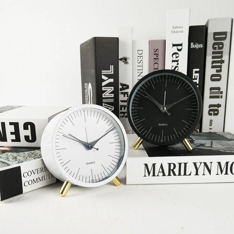 Metal Quartz Alarm Clock Simple Silent Desktop Round Pointer Living Room Clock(Green) - free shipping - PMc TechLife - Order now!