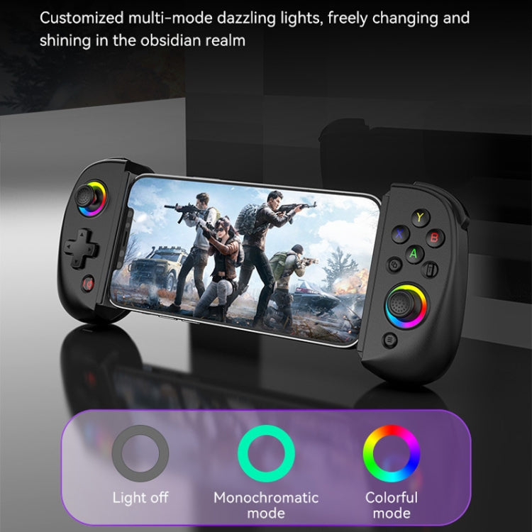 D8 Mobile Phone Stretch Band Light Gamepad Dual Hall Wireless Bluetooth Somatic Vibration Grip for PC / Android / IOS / Tablet / PS3 / PS4 / Switch, Color: White+Receiver - Gamepads by PMC Jewellery | Online Shopping South Africa | PMC Jewellery | Buy Now Pay Later Mobicred