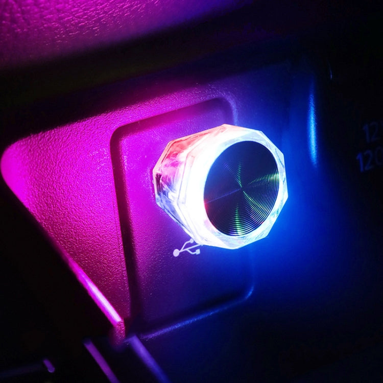 Car Diamond Model USB Ambient Light Charge-Free Plug And Play LED Decorative Lights(Colorful) - Atmosphere lights by PMC TechLife | Online Shopping South Africa | PMC TechLife | Buy Now Pay Later Mobicred