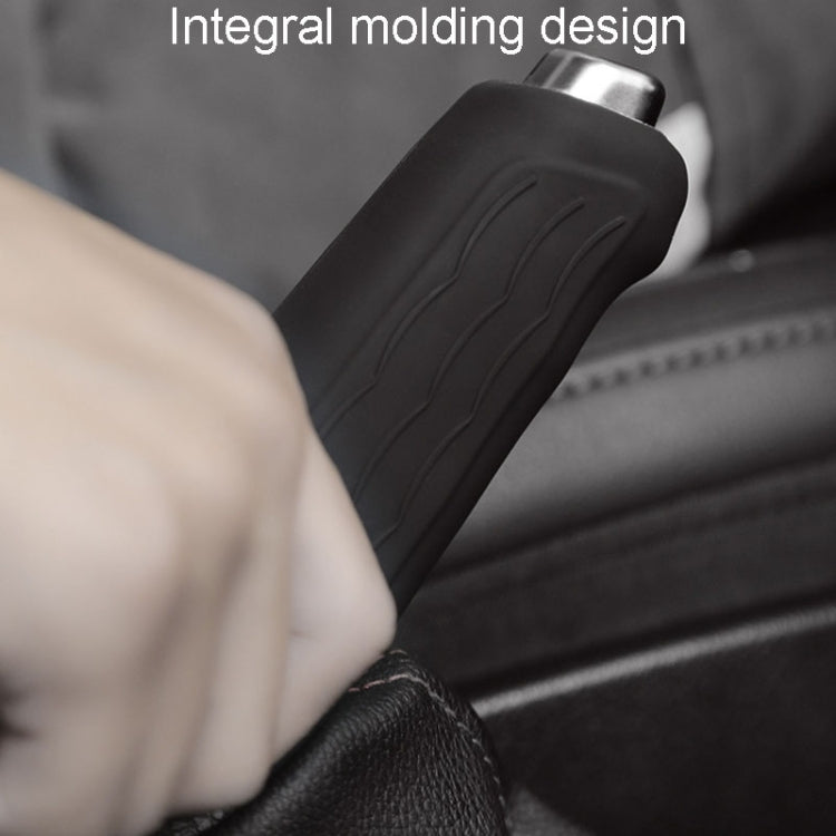 Automotive Universal Silicone Handbrake Handle Cover Brake Handle Decorative Protective Sleeve, Size: Oblique Sleeve(Black) - Shift Knob by PMC TechLife | Online Shopping South Africa | PMC TechLife | Buy Now Pay Later Mobicred