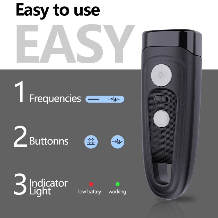 Ultrasonic Dog Repeller Stop Barker Pet Trainer(Black) - Training Aids by PMC TechLife | Online Shopping South Africa | PMC TechLife | Buy Now Pay Later Mobicred