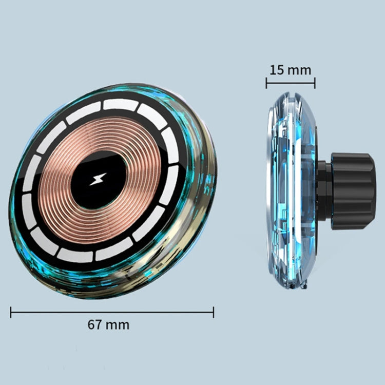 For iPhone Magsafe Magnetic Car Wireless Charger Phone Holder Light Emitting Wireless Charger, Style:  Pickup RGB Light - free shipping - PMC TechLife - Order now!