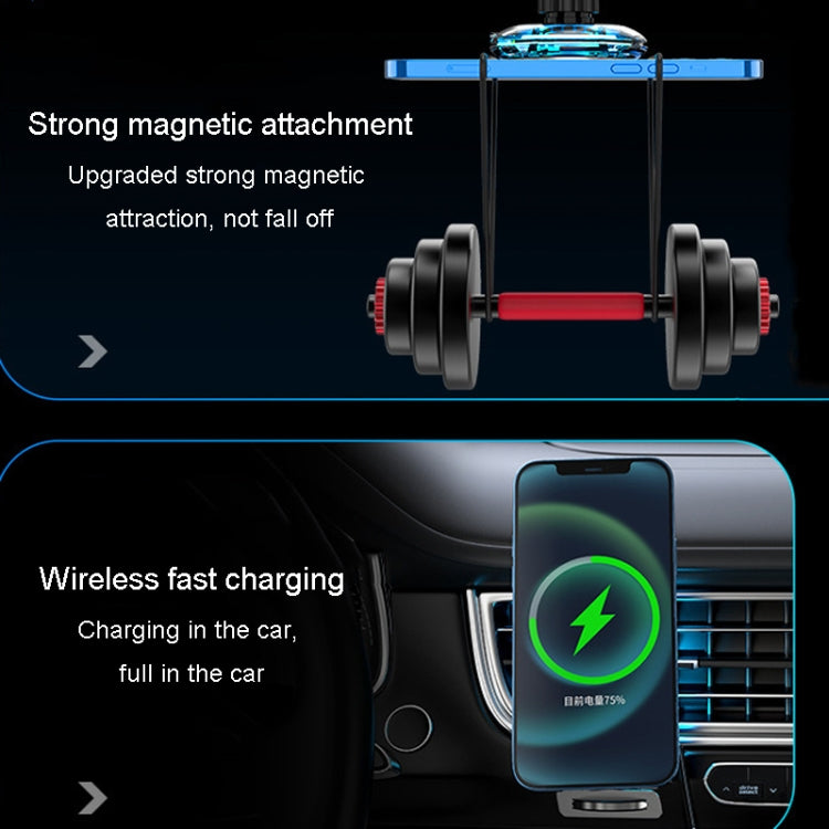 For iPhone Magsafe Magnetic Car Wireless Charger Phone Holder Light Emitting Wireless Charger, Style:  Pickup RGB Light - free shipping - PMC TechLife - Order now!