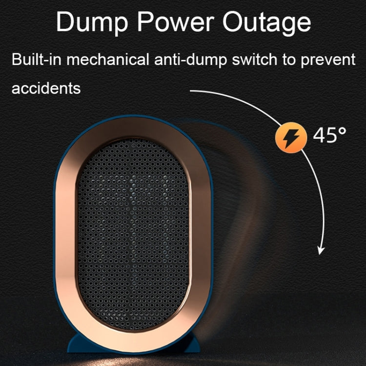 Small Desktop Electric Heater Home PTC Instant Energy-saving Heater, Spec: UK Plug(Blue) - Electric Heaters by PMC TechLife | Online Shopping South Africa | PMC TechLife | Buy Now Pay Later Mobicred