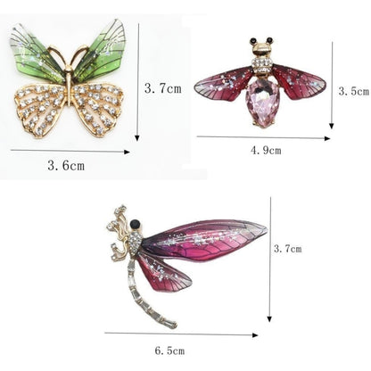 3pcs/set Metal Butterfly Dragonfly Bee Car Air Vent Aromatherapy Decorative Clip(Green) - Air Freshener by PMC Jewellery | Online Shopping South Africa | PMC Jewellery | Buy Now Pay Later Mobicred