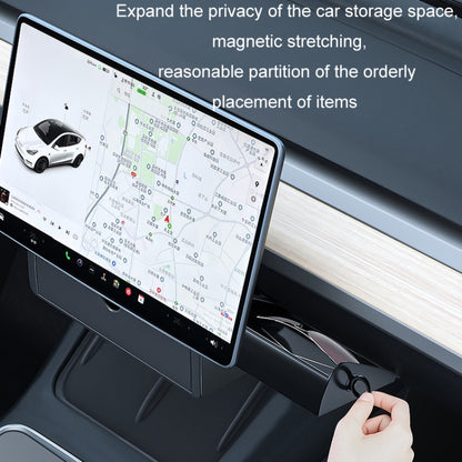 For Tesla Model3/Y Central Control Navigation Screen Storage Box(Black) - Stowing Tidying by PMC Jewellery | Online Shopping South Africa | PMC Jewellery | Buy Now Pay Later Mobicred