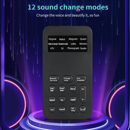 S9 Mobile Phone Computer Live Sound Card Voice Changer Game Karaoke Recording Audio Transformer(English) - Live Sound Effects Processors by PMC Jewellery | Online Shopping South Africa | PMC Jewellery | Buy Now Pay Later Mobicred