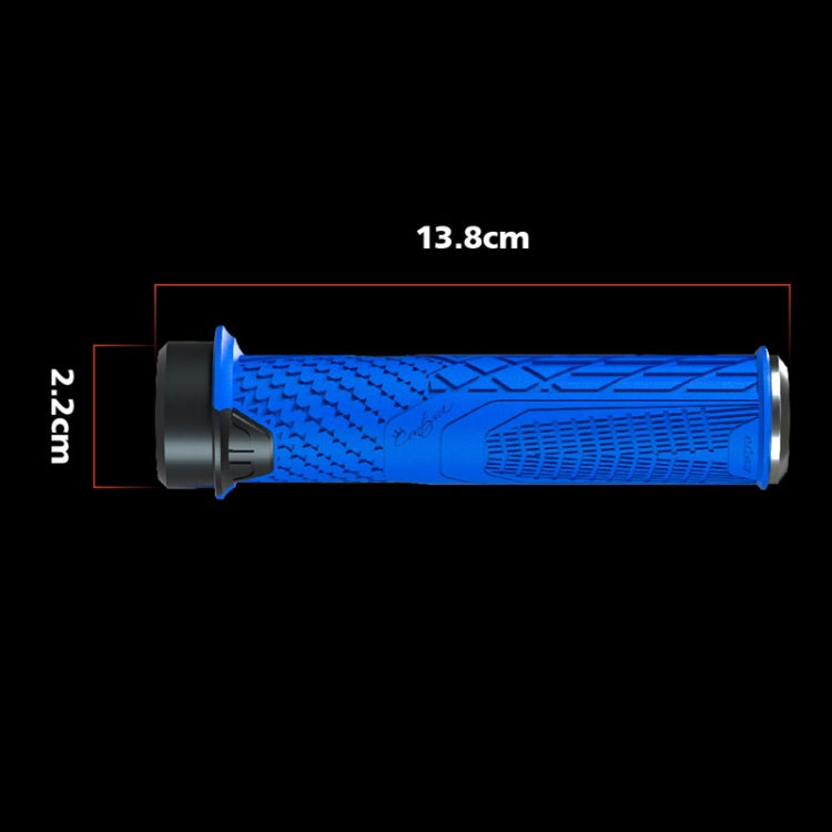 ENLEE 1pair Silicone Bicycle Covers Lockable Cycling Grips With Handlebar Blocking(Blue) - free shipping - PMc TechLife - Order now!
