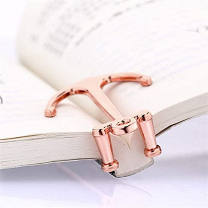 Personalized Metal Anchor Bookmark Cubic Book Page Clip Reading Aid Stationery For Students(Silver) - Bookmark by PMC Jewellery | Online Shopping South Africa | PMC Jewellery