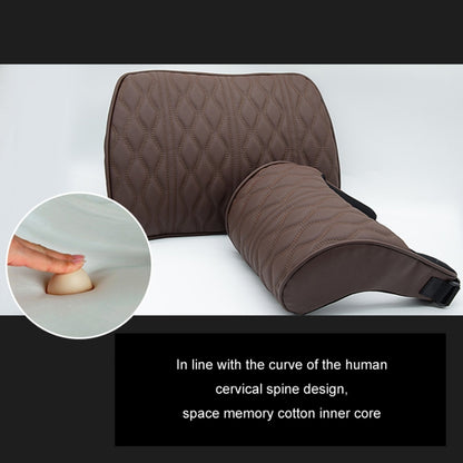 Car Seat Memory Foam Support Cushion, Color: Coffee Headrest - Seat Accessories by PMC Jewellery | Online Shopping South Africa | PMC Jewellery | Buy Now Pay Later Mobicred